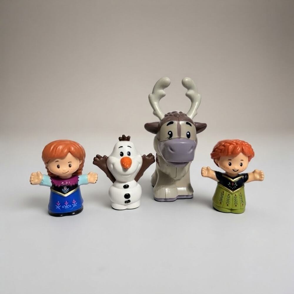 Fisher-Price Little People Disney Frozen Anna Olaf Sven Lot of 4 Figures